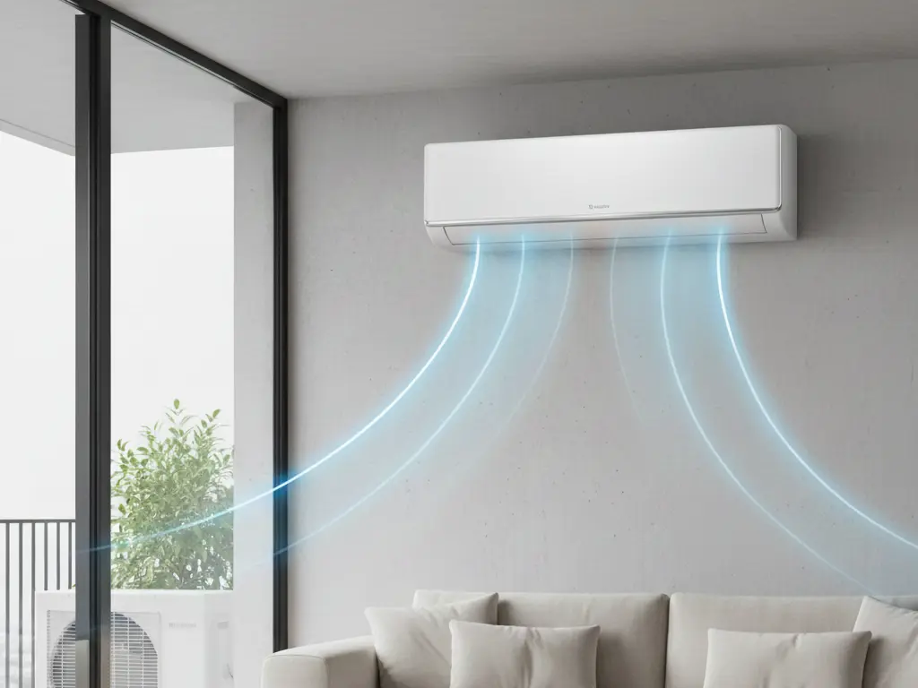 Installation professionnelle de climatisation et chauffage dans un bureau moderne